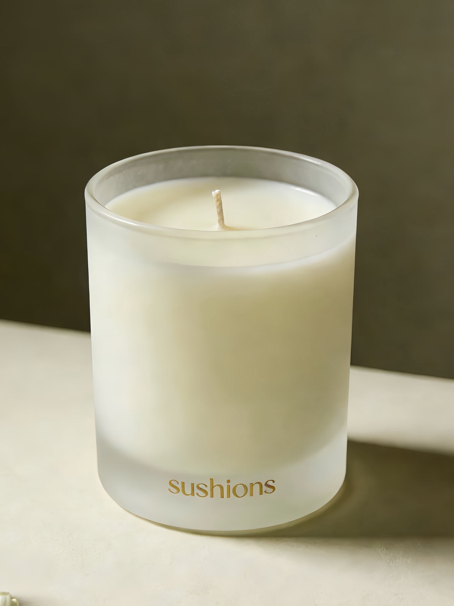 White Tea & Lily of the Valley Frosted Glass Candle