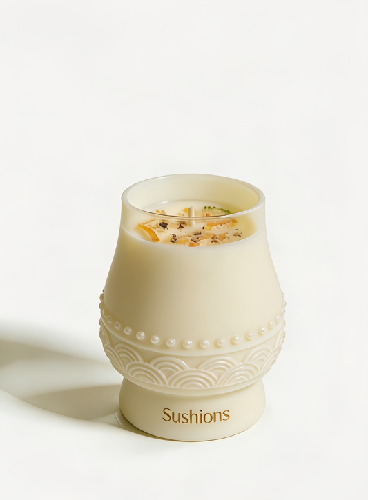 Sushions Ivory Pearl Crystal-Infused Fine Candle (Creative Collection)