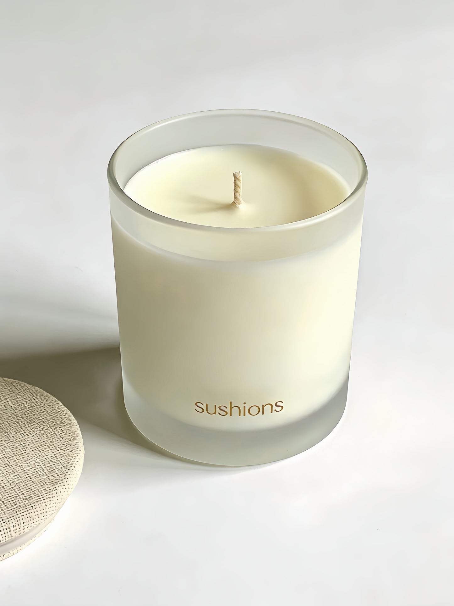 White Tea & Lily of the Valley Frosted Glass Candle