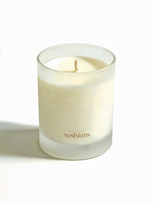 White Tea & Lily of the Valley Frosted Glass Candle